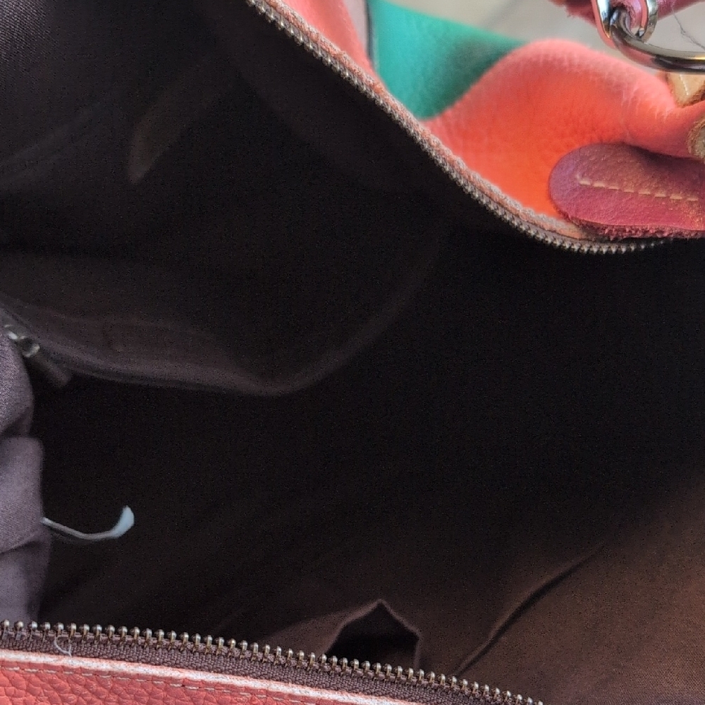 Geometric Patchwork Leather Shoulder Bag - image 3